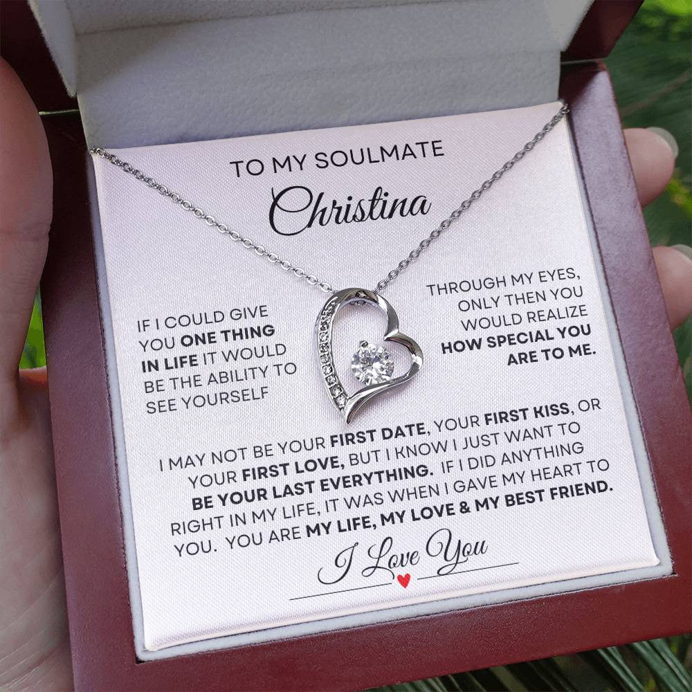 Personalized Name Soulmate Forever Love Necklace