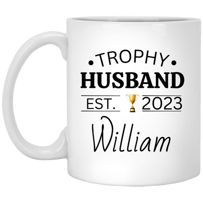 Personalized Trophy Husband Mug