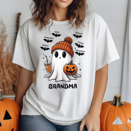 Personalized Fall Cute Ghost Halloween T-Shirt Sweatshirt