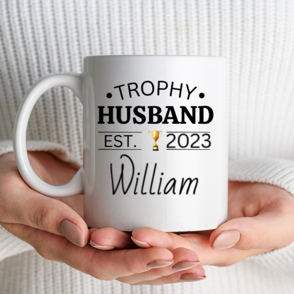 Personalized Trophy Husband Mug