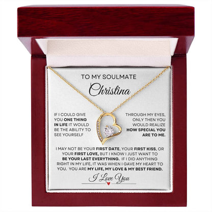 Personalized Name Soulmate Forever Love Necklace