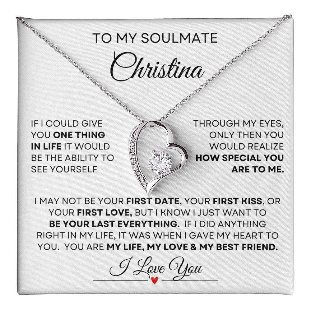 Personalized Name Soulmate Forever Love Necklace