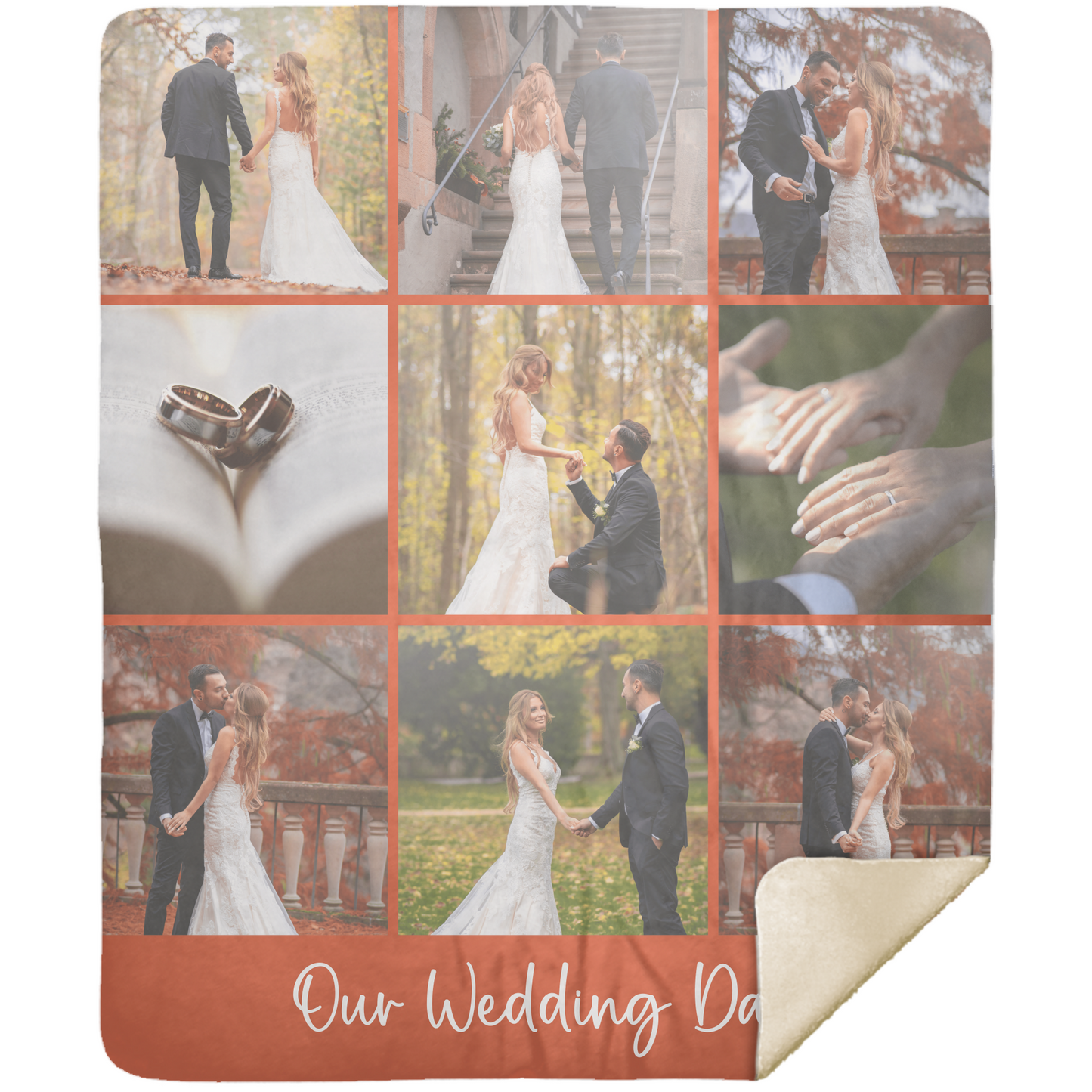 Custom Photo Blanket with Text – Personalized Gift for Anniversaries, Memorials, Couples & More