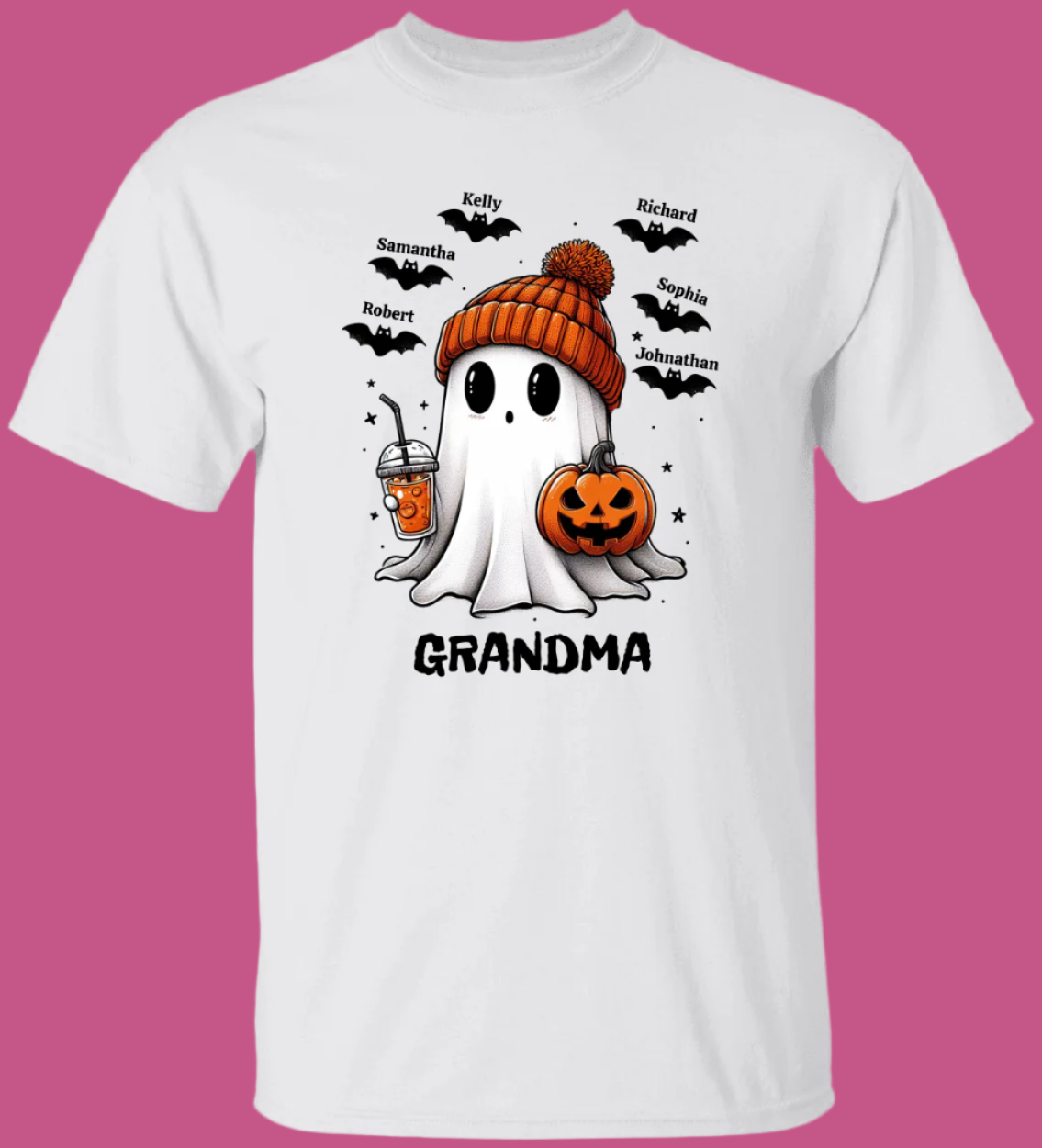 Personalized Fall Cute Ghost Halloween T-Shirt Sweatshirt