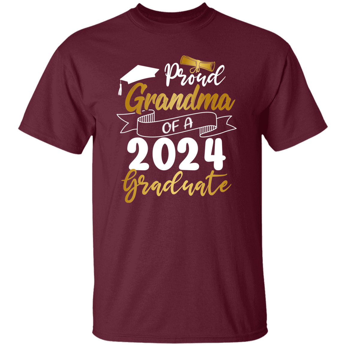 Proud Grandma Grandpa Graduation T-Shirt 2024