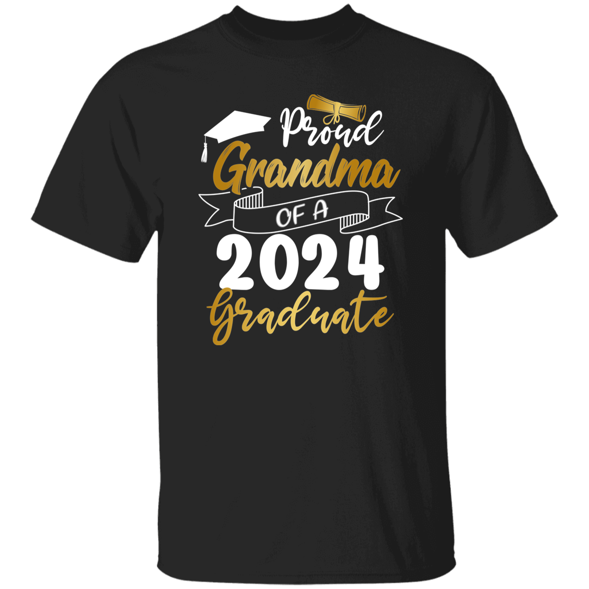 Proud Grandma Grandpa Graduation T-Shirt 2024