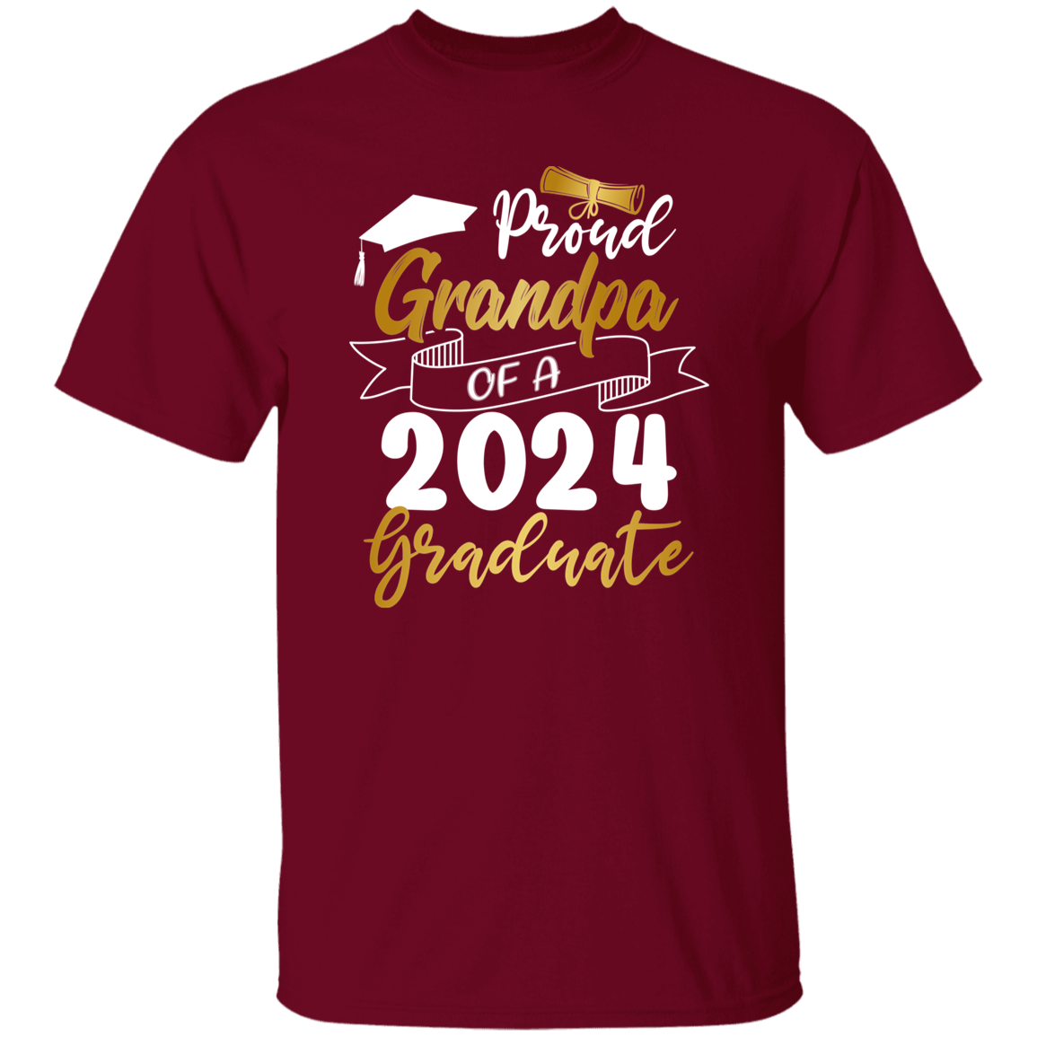 Proud Grandma Grandpa Graduation T-Shirt 2024