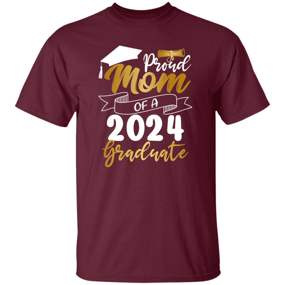 Proud Mom Dad Graduation T-Shirt 2024