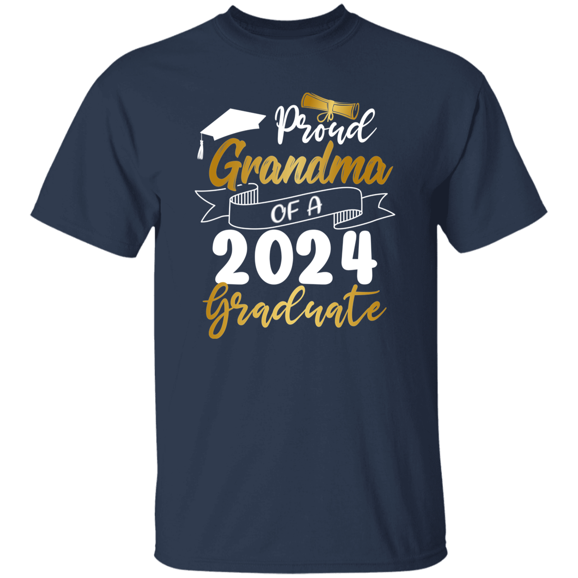 Proud Grandma Grandpa Graduation T-Shirt 2024