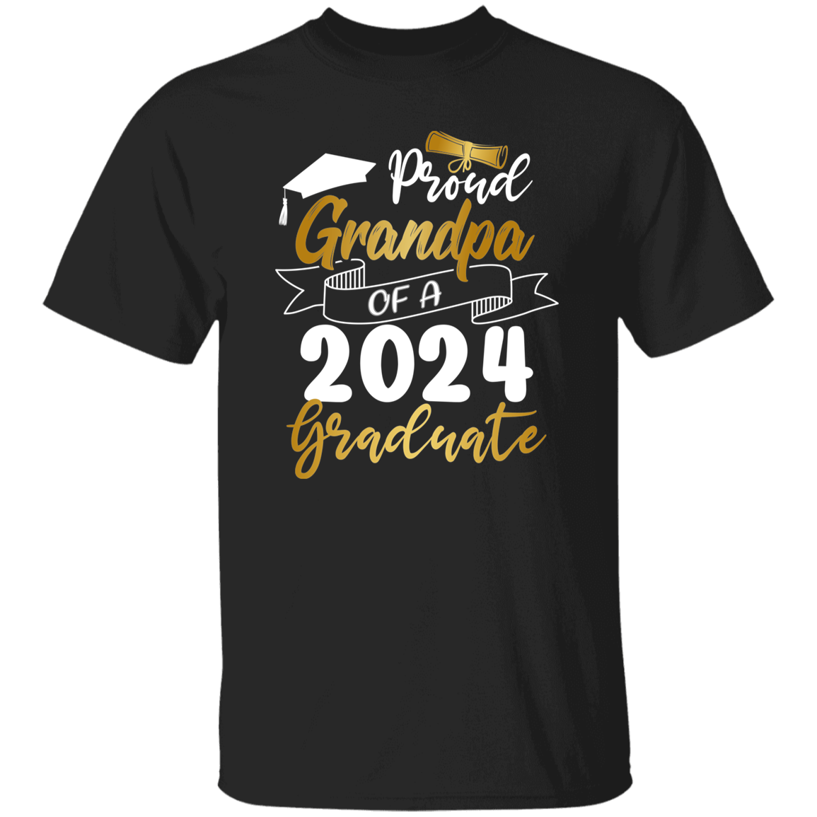 Proud Grandma Grandpa Graduation T-Shirt 2024