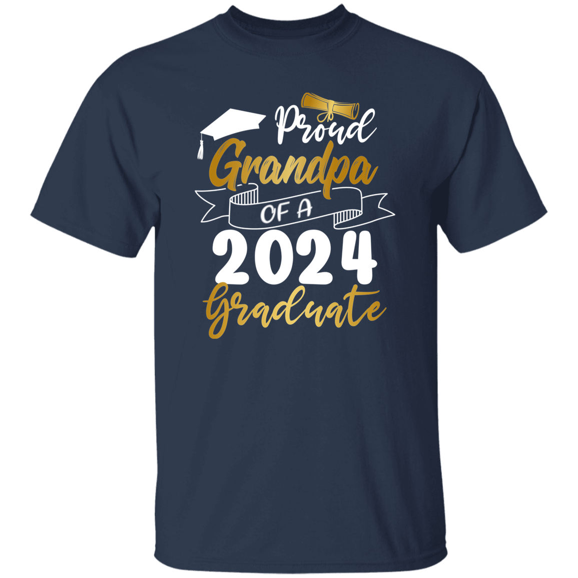 Proud Grandma Grandpa Graduation T-Shirt 2024