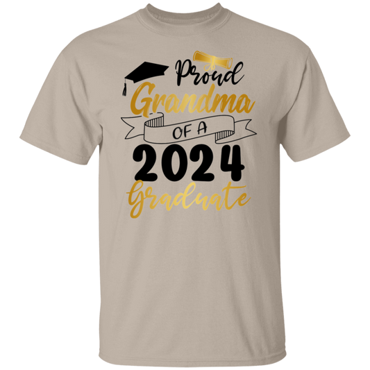 Proud Grandma Grandpa Graduation T-Shirt 2024