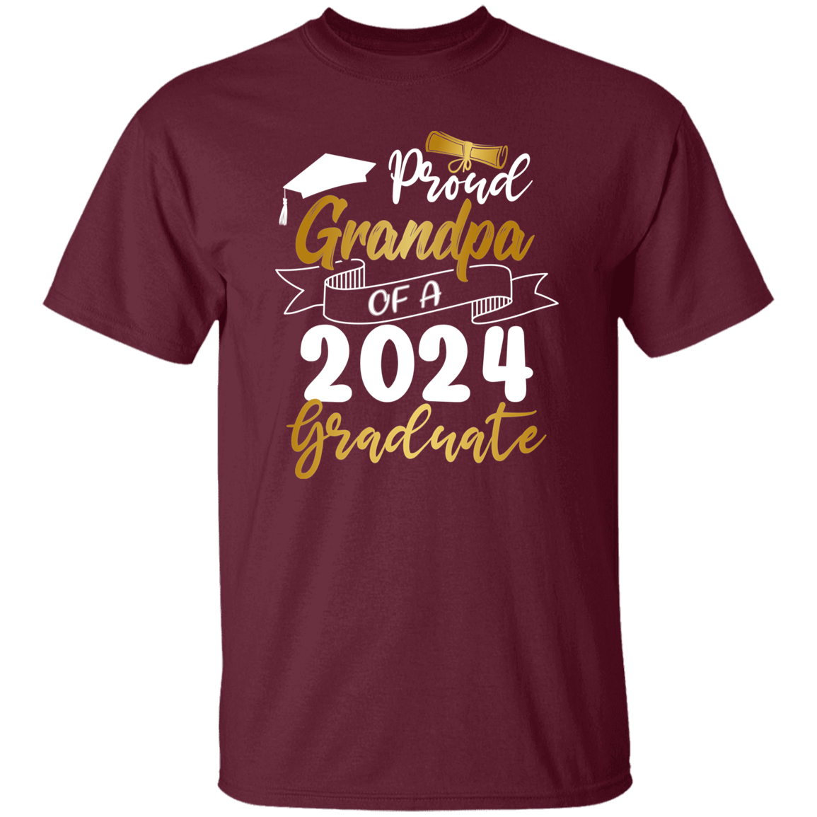 Proud Grandma Grandpa Graduation T-Shirt 2024