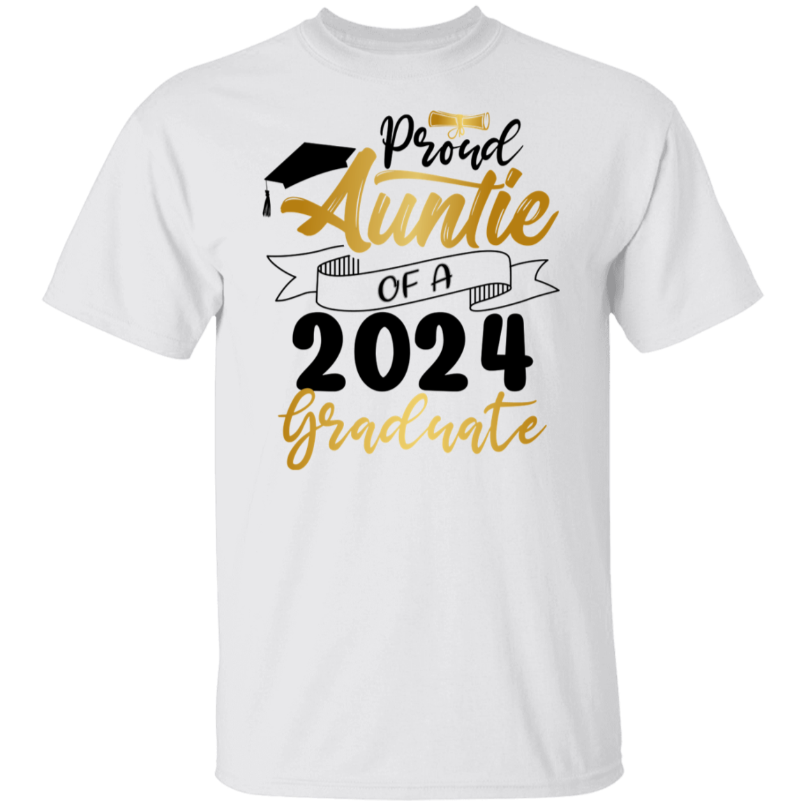 Proud Auntie Graduation T-Shirt 2024