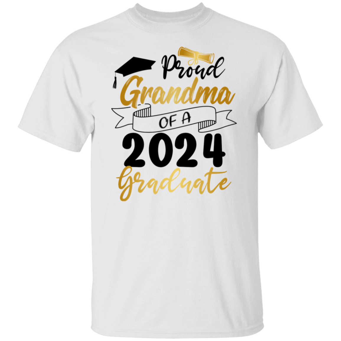 Proud Grandma Grandpa Graduation T-Shirt 2024