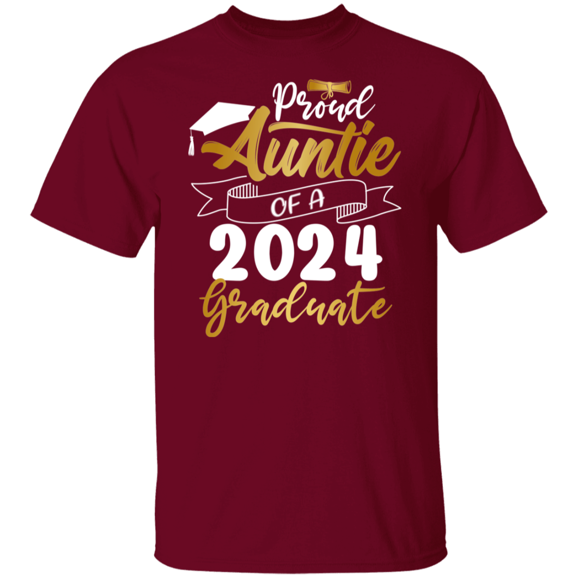 Proud Auntie Graduation T-Shirt 2024