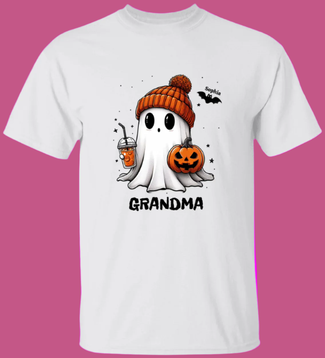 Personalized Fall Cute Ghost Halloween T-Shirt Sweatshirt