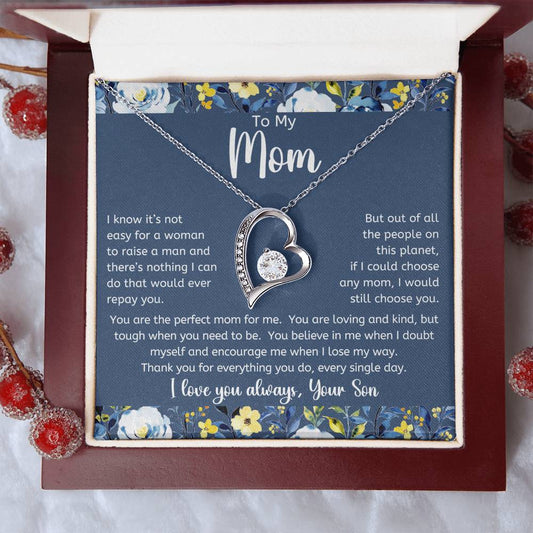 The Perfect Mom For Me Forever Love Necklace