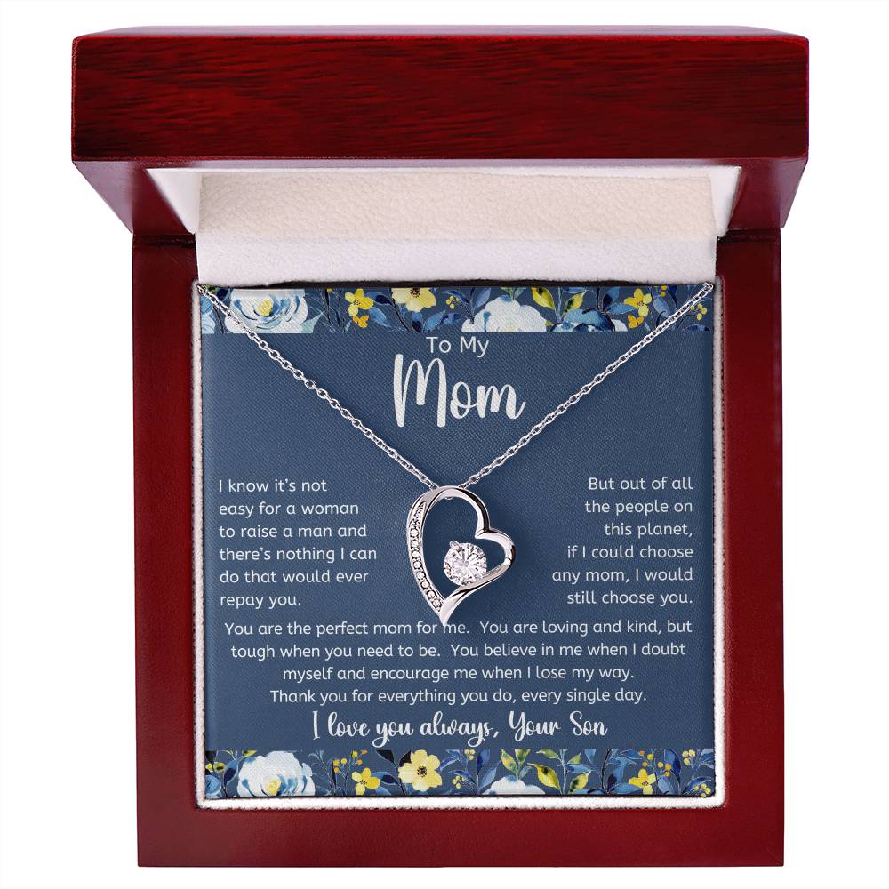 The Perfect Mom For Me Forever Love Necklace