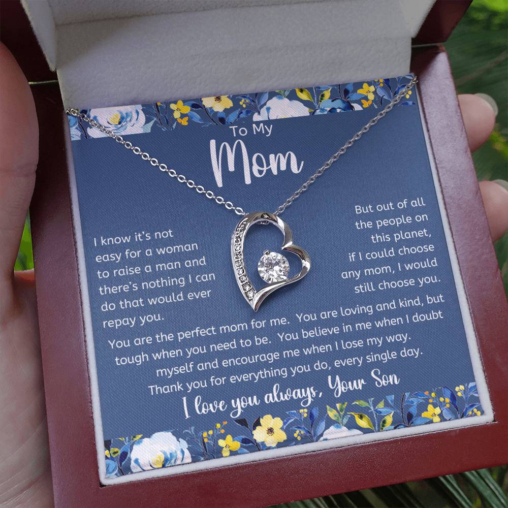 The Perfect Mom For Me Forever Love Necklace