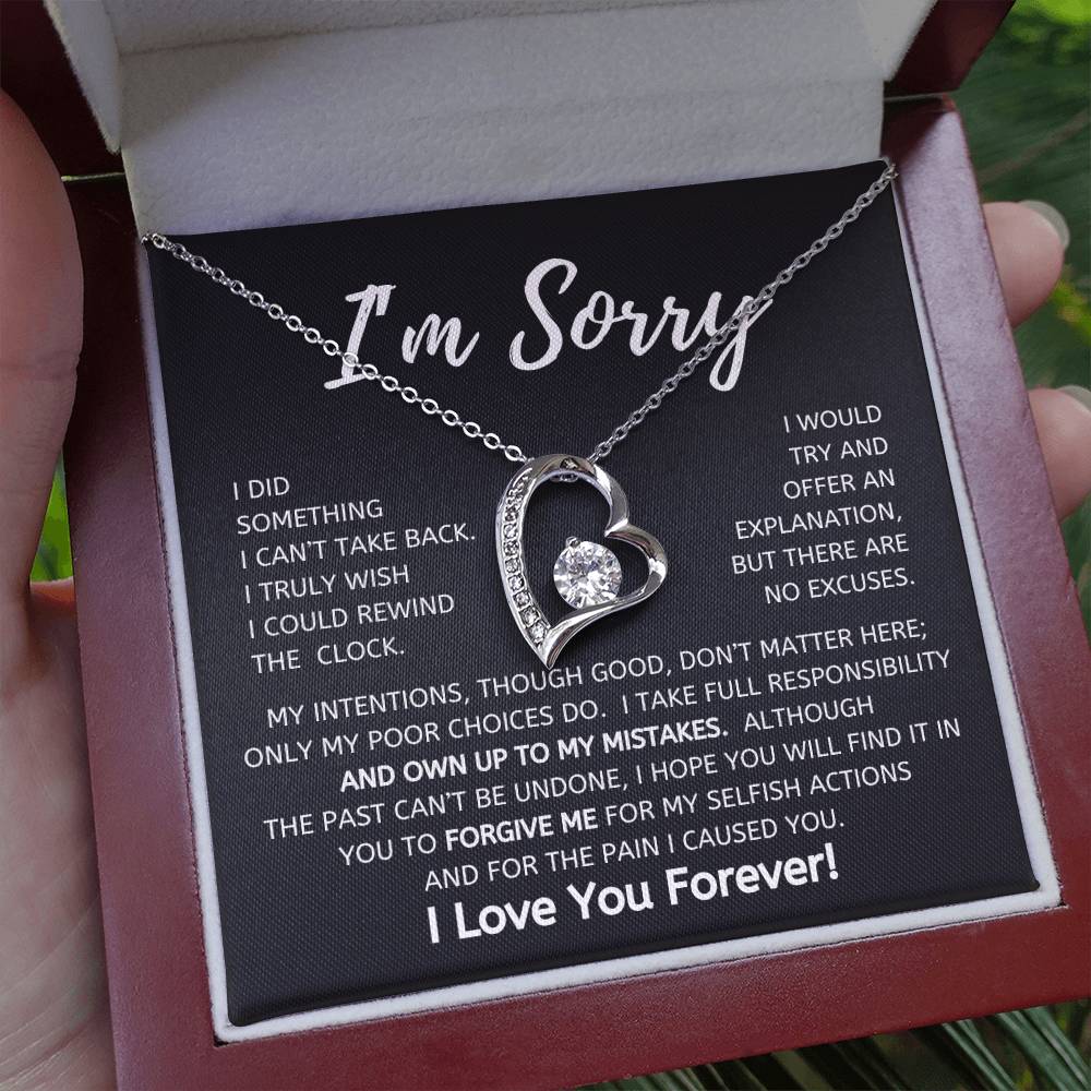 I'm Sorry Forever Love Necklace