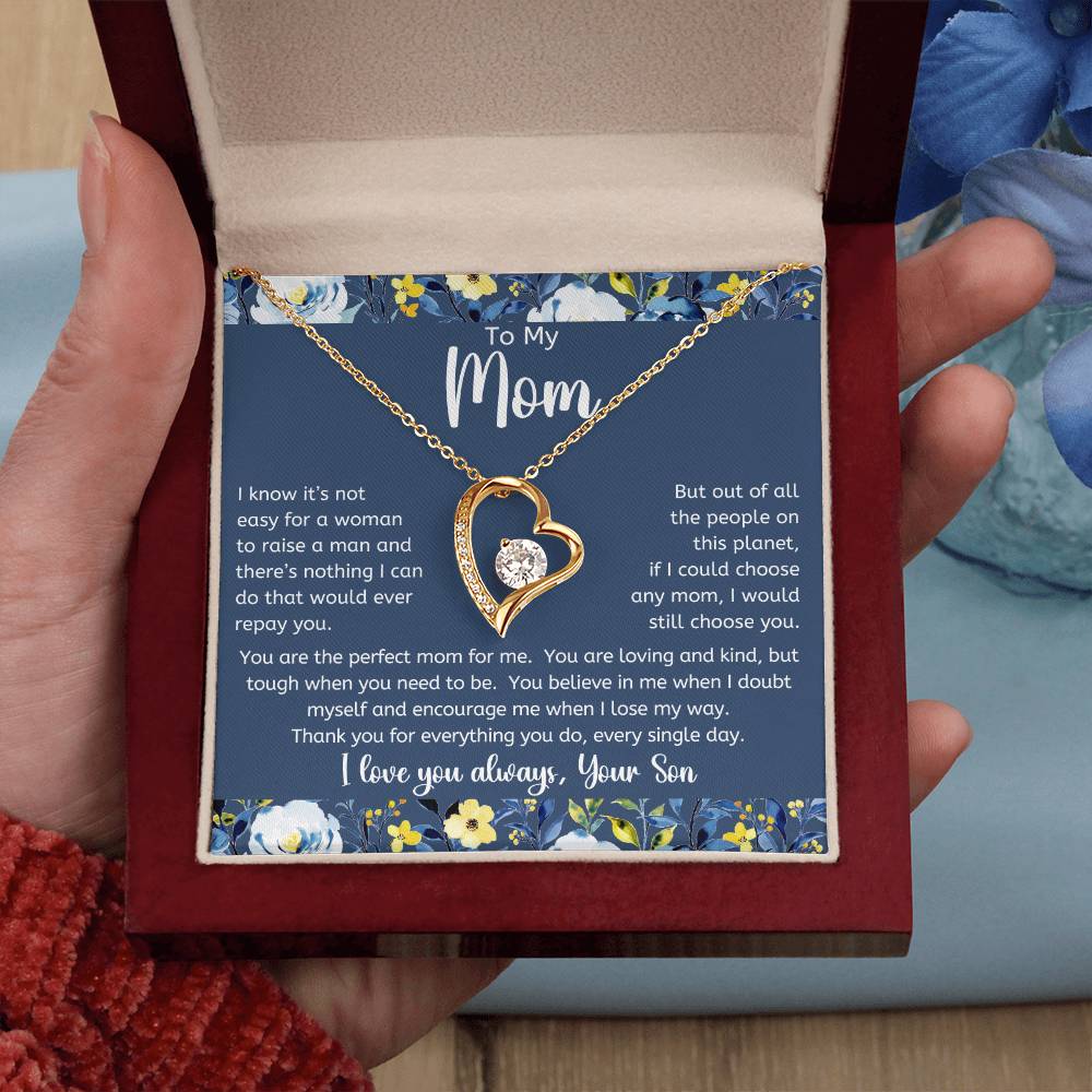 The Perfect Mom For Me Forever Love Necklace