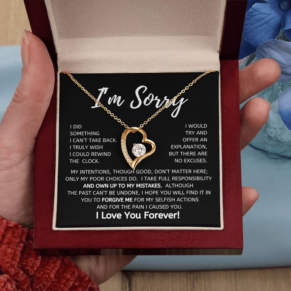 I'm Sorry Forever Love Necklace