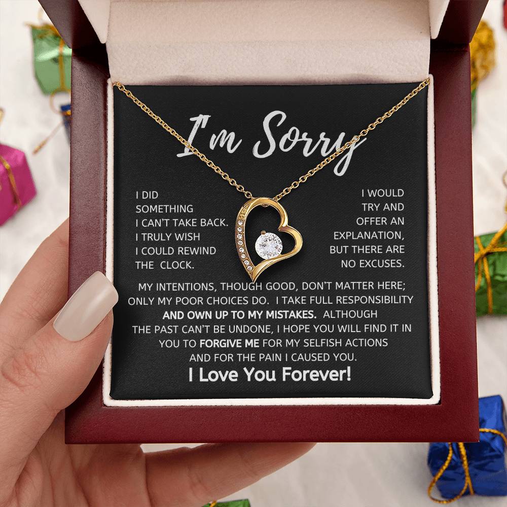 I'm Sorry Forever Love Necklace