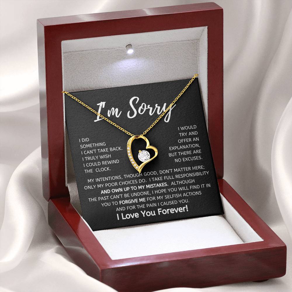 I'm Sorry Forever Love Necklace