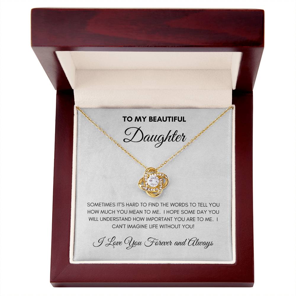 To My Daughter Necklace - It's Incredible How You've Grown from a Little | My  beautiful daughter, Custom necklace, Precious gifts