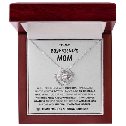Boyfriend's Mom | Forever Grateful | Love Knot Necklace