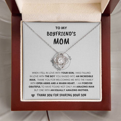 Boyfriend's Mom | Forever Grateful | Love Knot Necklace
