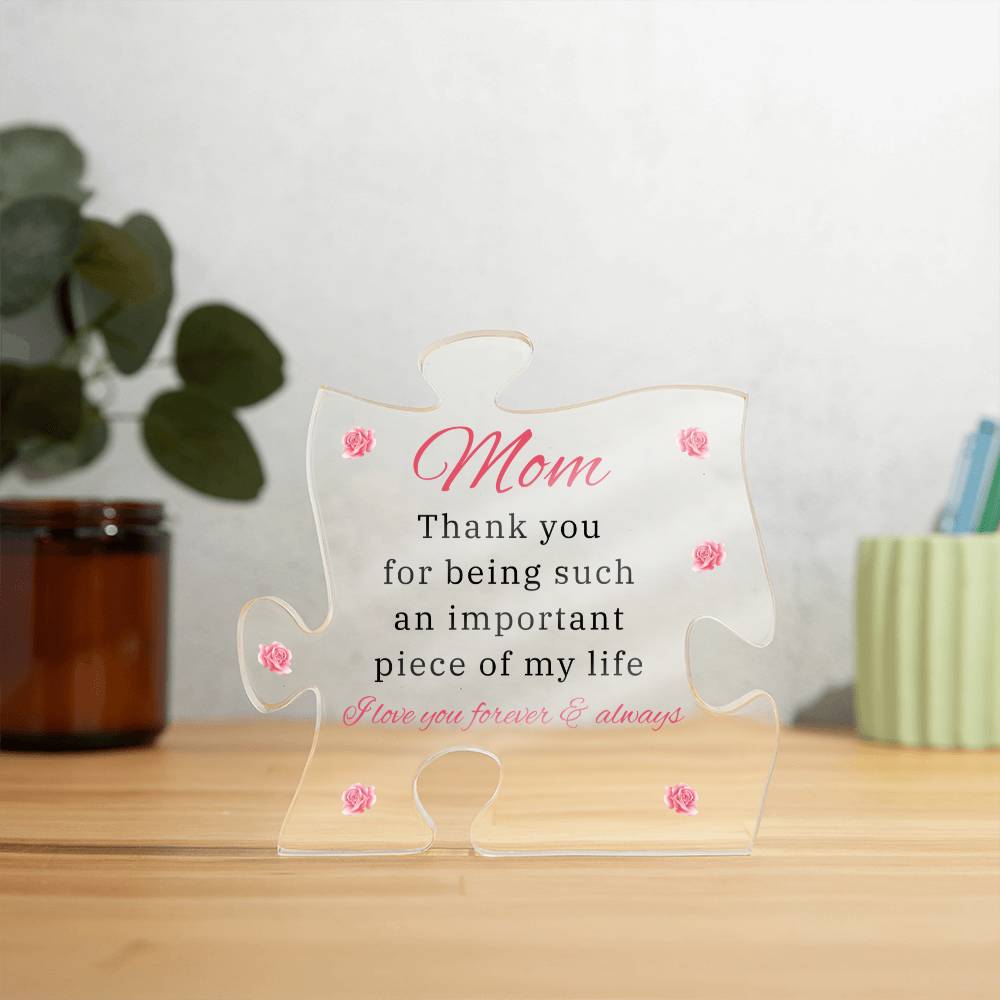 Mother's Day | Puzzle Piece | Acrylic Plaque