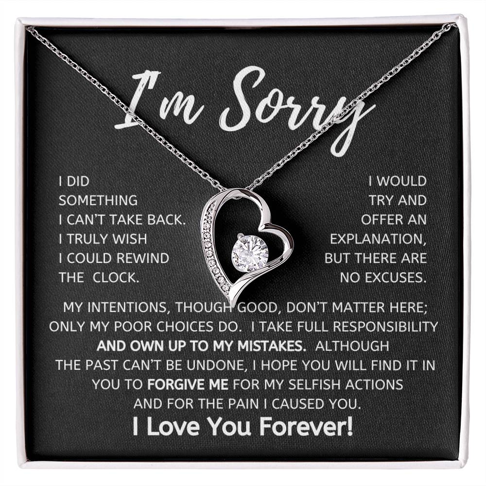 I'm Sorry Forever Love Necklace