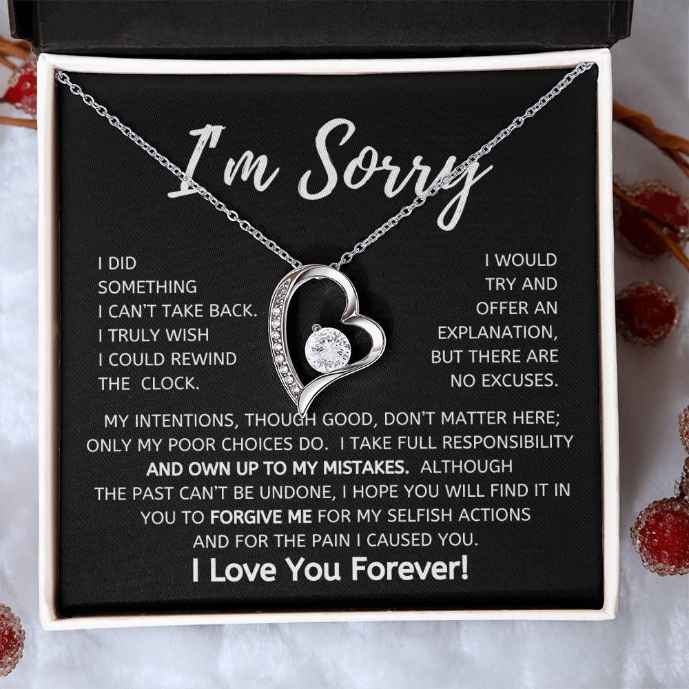 I'm Sorry Forever Love Necklace