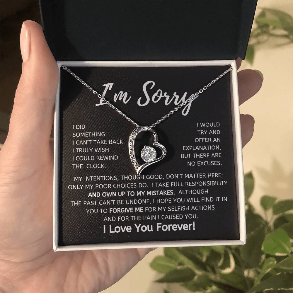 I'm Sorry Forever Love Necklace