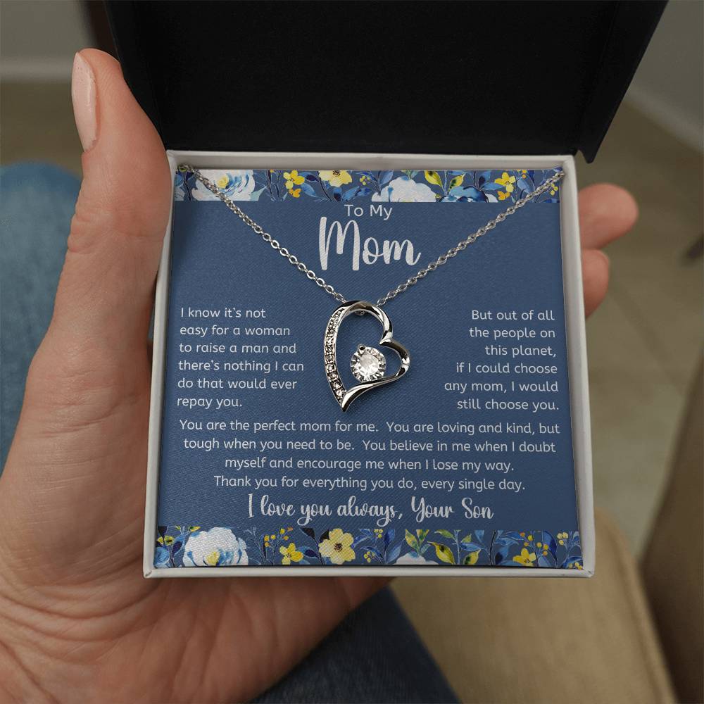 The Perfect Mom For Me Forever Love Necklace