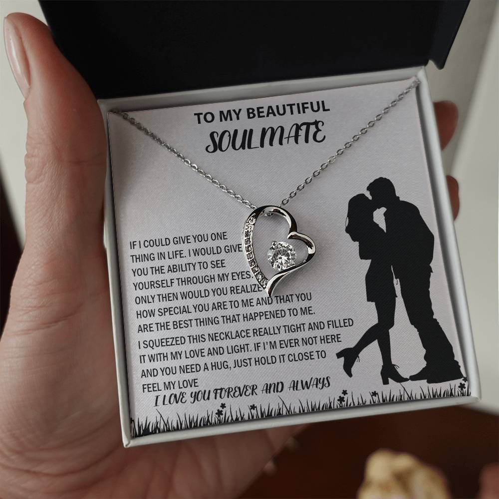 To My Beautiful Couple Soulmate Forever Love Necklace