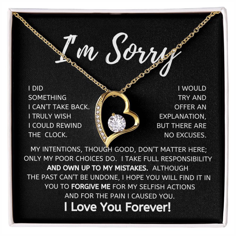 I'm Sorry Forever Love Necklace