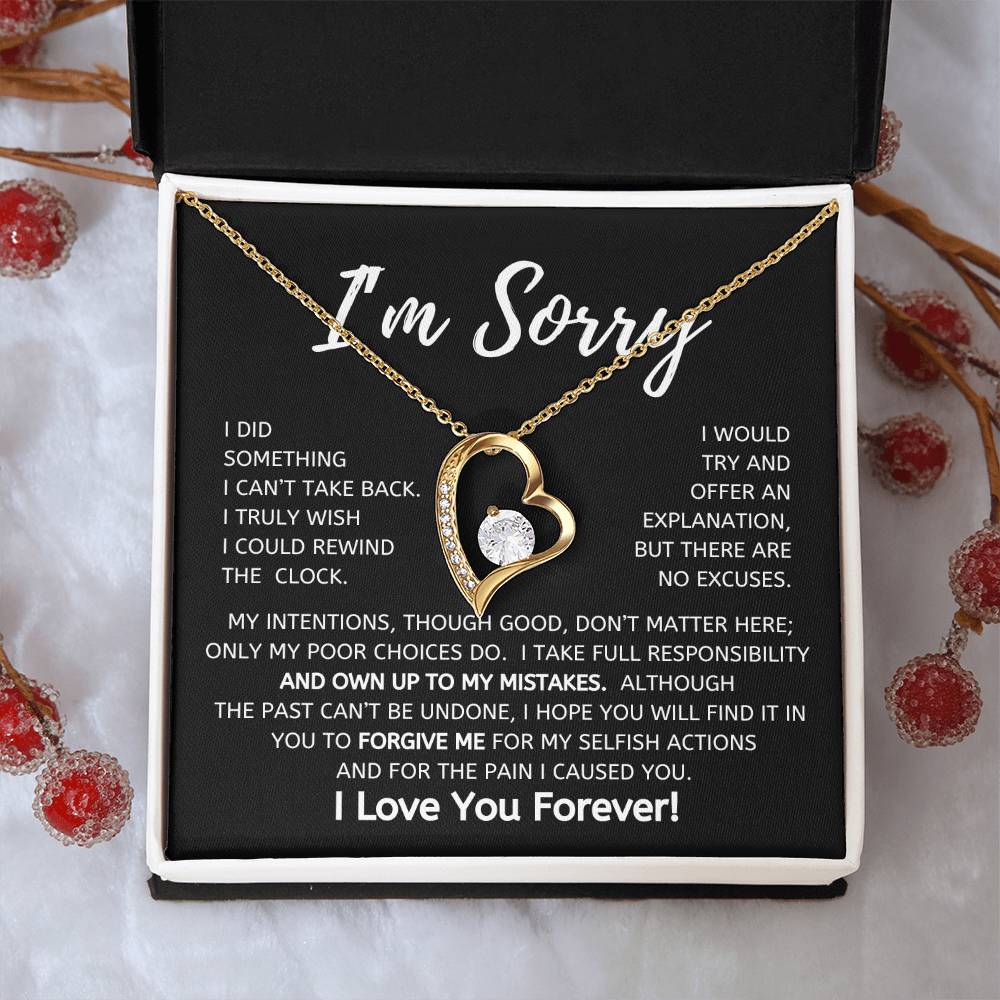 I'm Sorry Forever Love Necklace