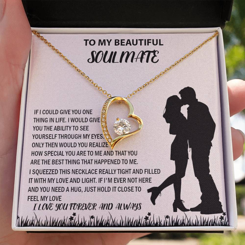 To My Beautiful Couple Soulmate Forever Love Necklace