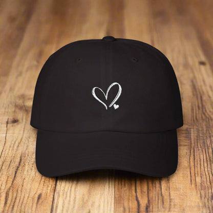 Love Heart Embroidery Baseball Cap