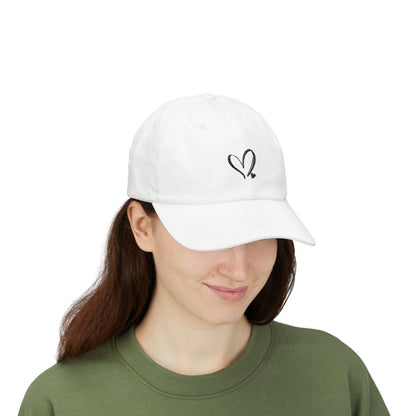 Love Heart Embroidery Baseball Cap