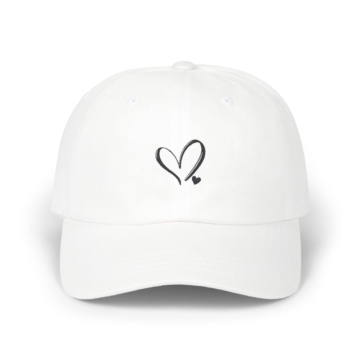 Love Heart Embroidery Baseball Cap