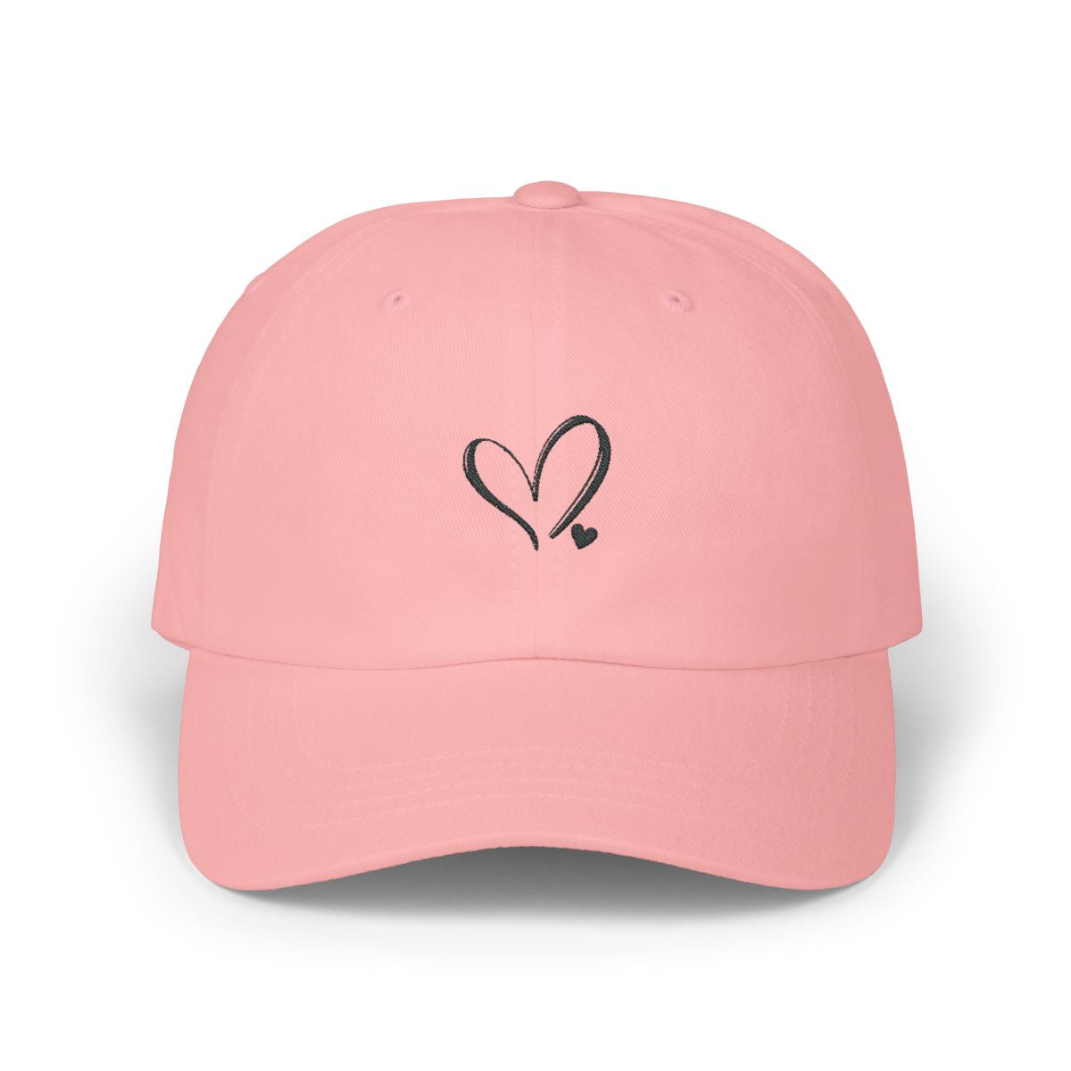 Love Heart Embroidery Baseball Cap