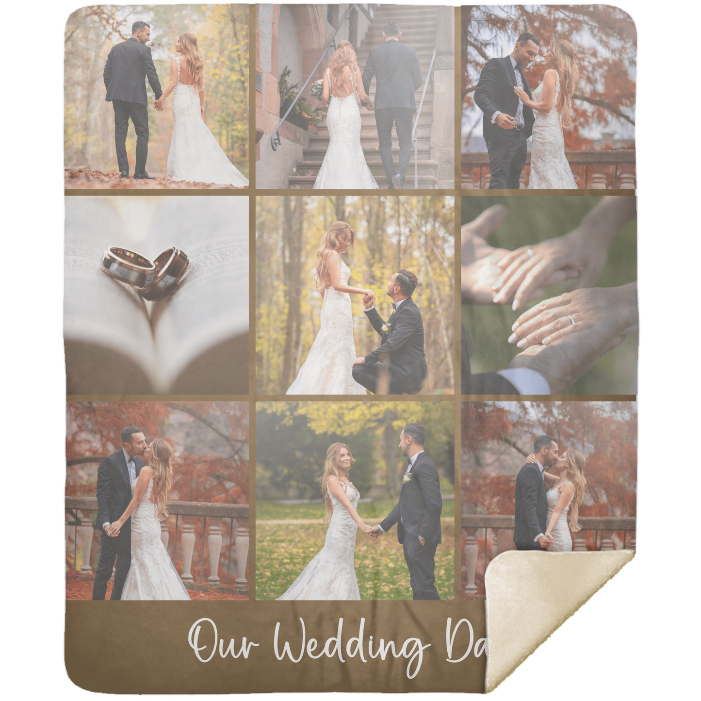 Custom Photo Blanket with Text – Personalized Gift for Anniversaries, Memorials, Couples & More