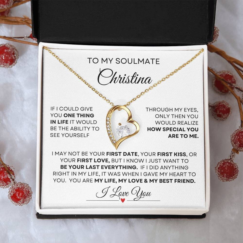 Personalized Name Soulmate Forever Love Necklace