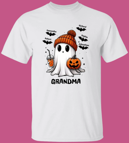 Personalized Fall Cute Ghost Halloween T-Shirt Sweatshirt