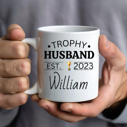 Personalized Trophy Husband Mug