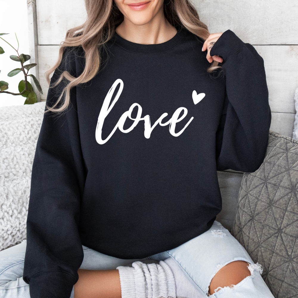 Love Heart Unisex Sweatshirt Valentine's Day